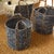 Modern Denim Round Baskets, Set Of 3 For Sale - Image 3 of 11
