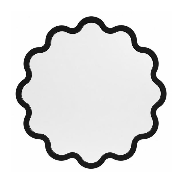 Luxury Decorative Circular Wall Mirror in Light Blue – Hvyli Round 100 For Sale - Image 18 of 18