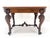 Carved Lion Face & Foot Legs Renaissance Revival Inlaid Walnut Center Table MINT For Sale - Image 9 of 16