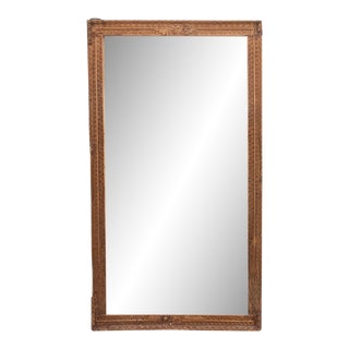 Rose Carved Tall Mirror For Sale