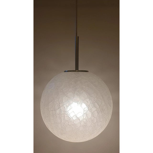 Large Vintage Glassworks Pendant Lamp from Glashütte Limburg, 1960s For Sale - Image 4 of 6