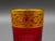 Mid 20th Century Saint St Louis Crystal France Thistle Red & Gold Encrusted Tea Tumbler Glass For Sale In Miami - Image 6 of 8
