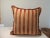 1960s Vintage Gold and Brown Needlepoint Tapestry Square Decorative Pillow For Sale - Image 5 of 6