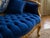 1940s 1940 French Artisan Louis XVI Gold Blue Beech Settee For Sale - Image 5 of 17
