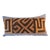 Vintage Kuba Tan and Brown Handwoven African Bolster Decorative Pillow #5 For Sale