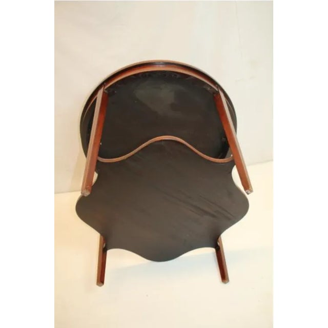 Hepplewhite Inlaid Side End Center Table With Bottom Shelf, C.1920's For Sale - Image 10 of 10