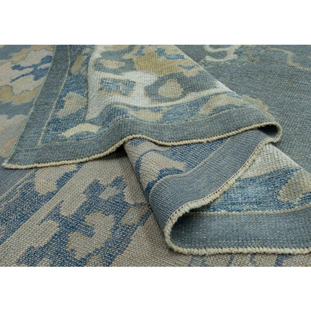 Taupe Turkish Oushak Rug 9'2" x 12'3" #18515 For Sale - Image 8 of 8