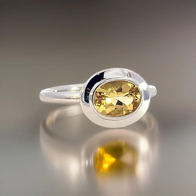 Traditional Natural Sapphire Ring 6.5 14k W Gold 1.09 Cts Certified For Sale - Image 3 of 18