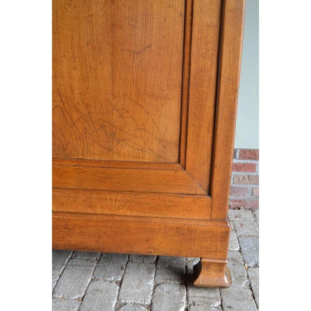 Wood Antique Oak Louis Philippe Cabinet For Sale - Image 7 of 10