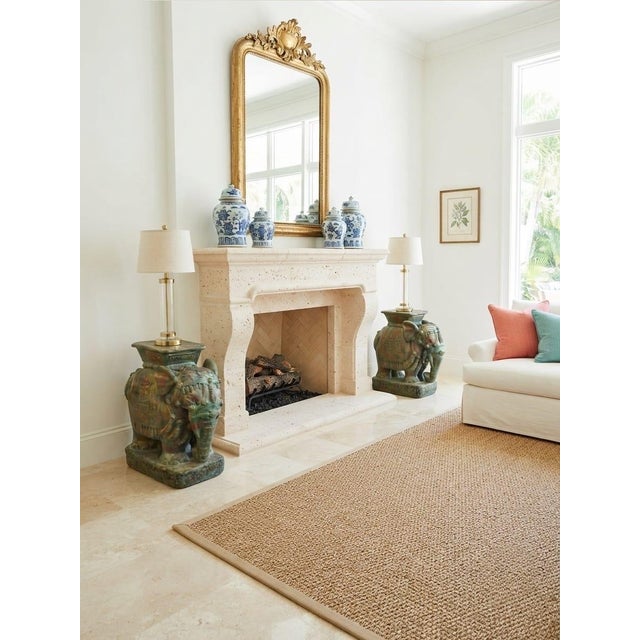 Ceramic Vintage Ceremonial Elephant Ceramic Garden Seats For Sale - Image 7 of 12