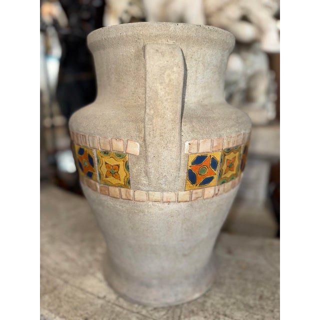 Original 1920s Hillside Pottery Co. Oil Jardiniere Pot Featuring D&M Tiles For Sale - Image 9 of 12