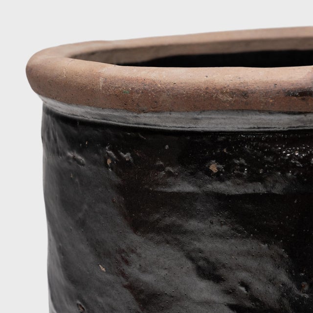 Chinese Drip Glaze Pickling Jar, C. 1890 For Sale - Image 4 of 6