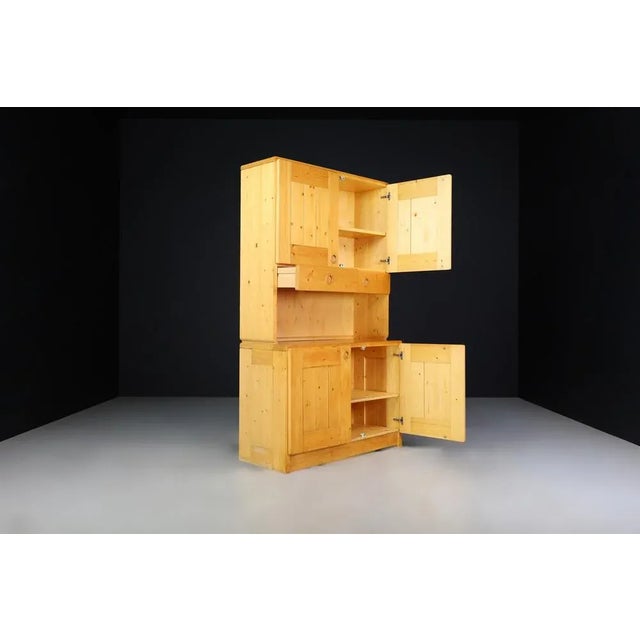 Pine Cabinet by Le Corbusier for Arcs, France, 1970s For Sale - Image 3 of 13