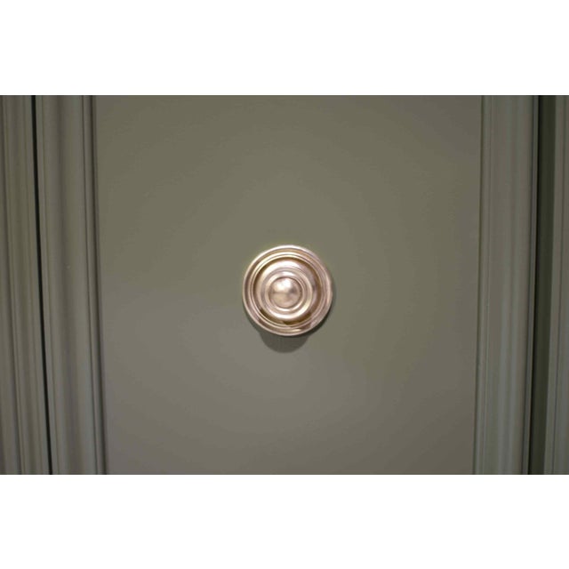 Mid Century Hollywood Regency Sideboard by Mount Airy in Green - Newly Painted For Sale - Image 13 of 16