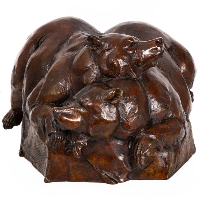 American American Western Modernist Bronze Sculpture “Après La Danse" (1999), Dan Ostermiller For Sale - Image 3 of 12