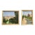 Pair of Antique French Oil Paintings on Board — Signed Sansky, Monastère De Cimiez, Nice, Circa Early 20th Century For Sale
