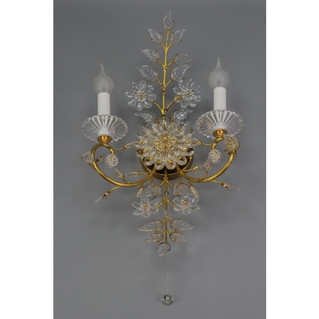 Absolutely adorable Hollywood Regency wall sconce by Palwa for Palme & Walter, made in Germany, in the 1960s. This...