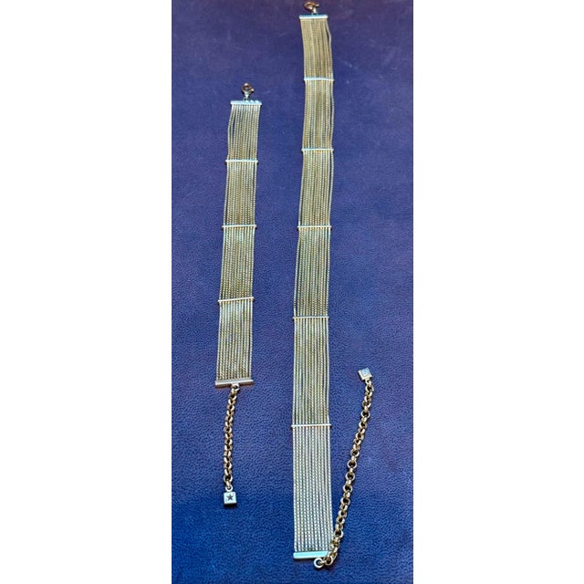 H. Stern Filaments Collection 18ky Gold Choker Necklace & Bracelet Set, 85 Gm For Sale In New York - Image 6 of 8