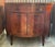 Late 20th Century Late 20th Century Showstopping Flame Mahogany Demilune Cabinet – Bookmatched Veneer, Federal Revival For Sale - Image 5 of 10