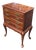 Vinage Solid Cherry Queen Anne Style Silverware Chest For Sale
