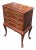Vintage Solid Cherry Queen Anne Style Silverware Chest For Sale