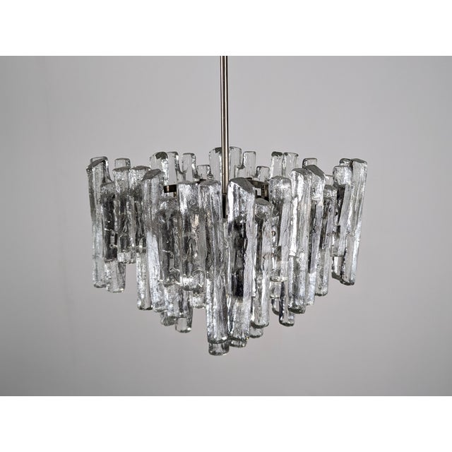 J.T. Kalmar Ice Crystal Lamp by Kalmar for J.T. Kalmar, 1970s For Sale - Image 4 of 12