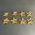 Brass Vintage Brass Star Napkin Ring Holder Set of 8 Holiday Entertaining For Sale - Image 8 of 10