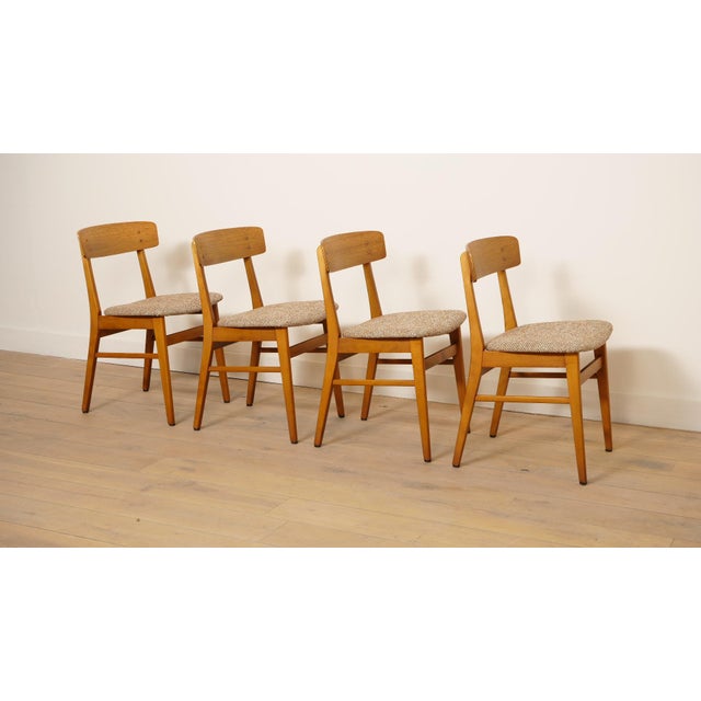 Beige Dining Chairs from Farstrup Møbler, Set of 4 For Sale - Image 8 of 17