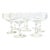 Etched Laurel Champagne Coupes- Set of Eight For Sale