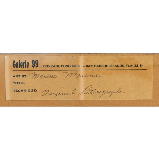 1950s Marino Marini (Italian, 1901-1980) 'Cheveaux et Cavaliers V' Lithograph For Sale - Image 5 of 8