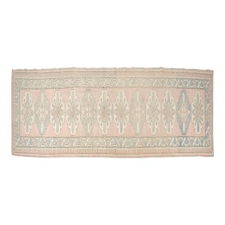 Oushak Vintage Handknotted Runner For Sale