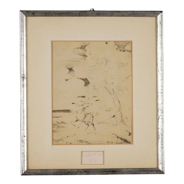 Aligi Sassu, Composition, Marker Drawing For Sale