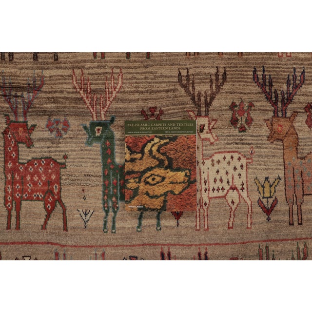 Vintage Persian Gabbeh Rug, Polychromatic Animal Pictorials - Rug & Kilim For Sale - Image 10 of 10