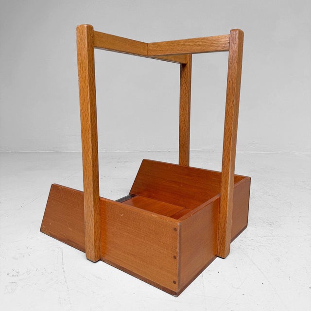 Vintage Japanese Wooden Chiritori Dustpan with Copper Rim, 1960s For Sale - Image 11 of 14