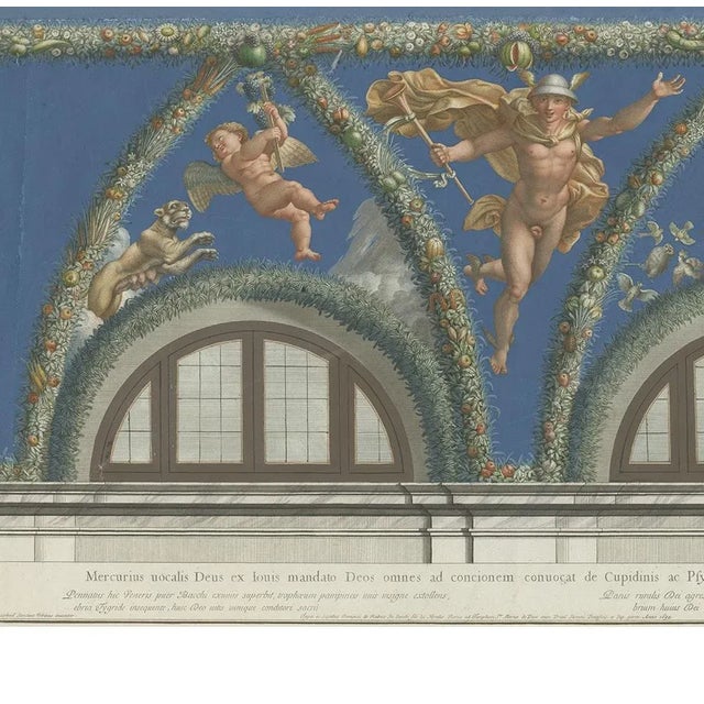 After Raphael, Mercury Descending to Earth Fresco, 1693, Print For Sale - Image 3 of 8