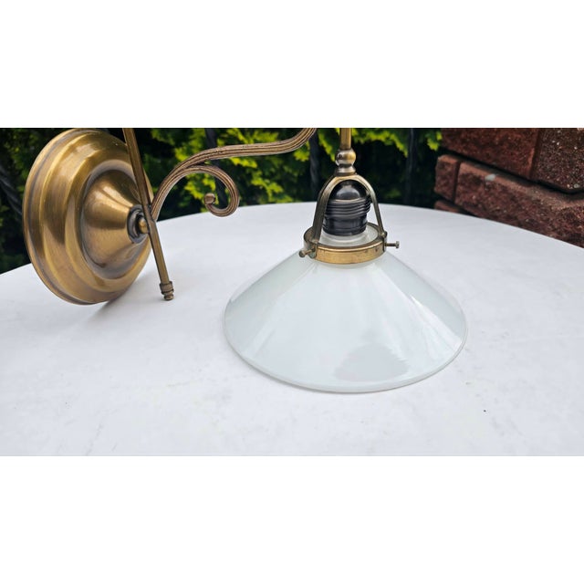Art Deco Brass Wall Lamp, 1930s For Sale - Image 3 of 9