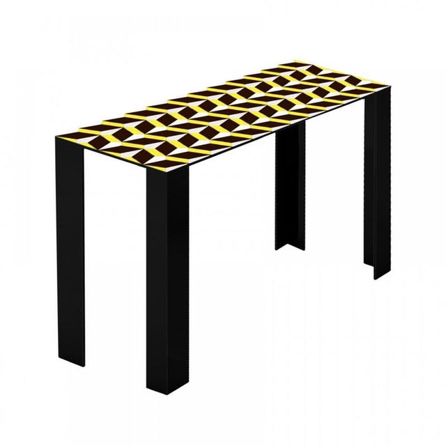 Festa Mobile Coco Console Table in Powder-Coated Aluminum by Altreforme For Sale - Image 4 of 8
