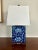 Ralph Lauren Blue and White Chinoiserie Porcelain Table Lamp – Elegant Peony Motif & Wooden Base Elevate your space with...