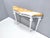 Vintage White Lacquered Beech Console with Yellow Marble Top For Sale - Image 4 of 12