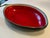 This vintage Folk Art rustic handcrafted serving bowl painted to look like half of a ripe watermelon is the perfect...