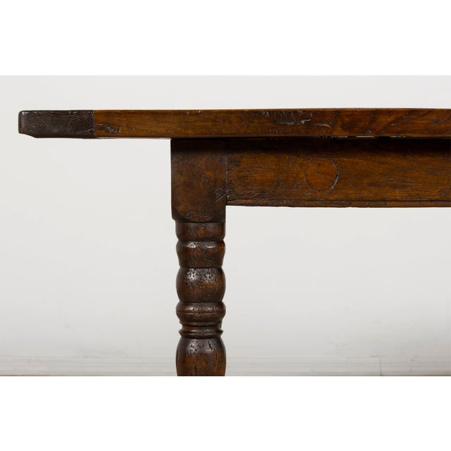 Early 19th Century French Louis XIII Style Oak Farmhouse Dining Table For Sale - Image 13 of 18