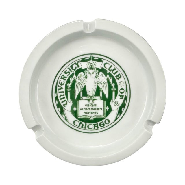 Vintage University Club Chicago Ceramic Ashtray For Sale - Image 9 of 9