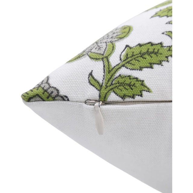 Art Deco Fabdivine Handmade Block Printed Cushion Cover 26x26 Inch Thick Cotton White-Madhubala For Sale - Image 3 of 4