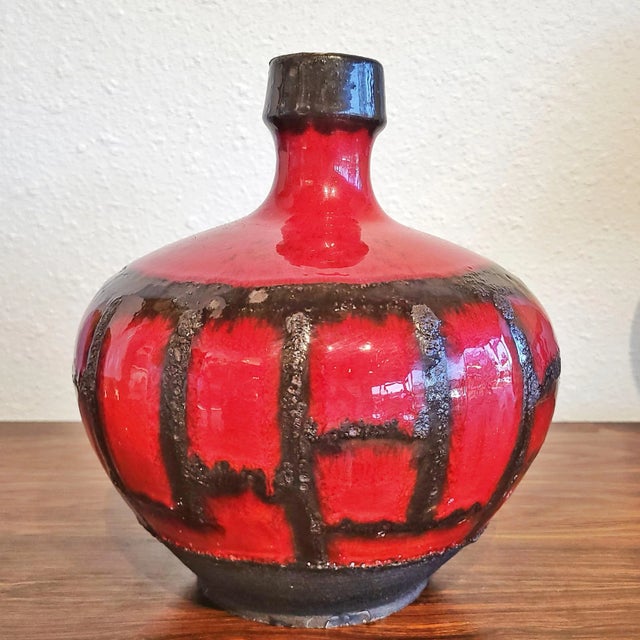 1970s Ruscha Keramik 'Costa' Decor Jug Vase Nr. 340 For Sale - Image 5 of 9