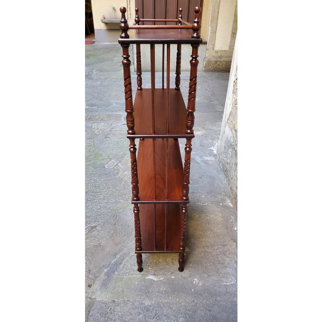 Vintage Shelf Unit in Walnut, 1960s For Sale - Image 3 of 7