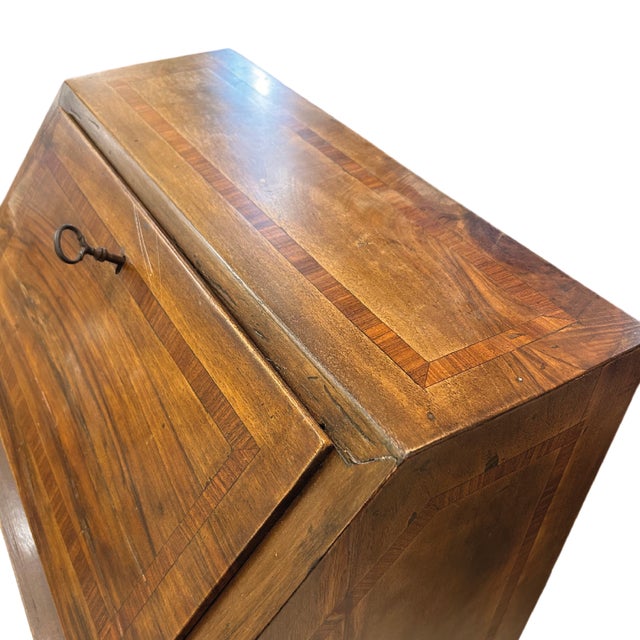 Brown Directory Style Bureau Secretaire, France, 19th Century For Sale - Image 8 of 10