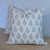 Blue Gp & J Baker Poppy Sprig Pillows in Aqua With Les Touches For Sale - Image 8 of 9