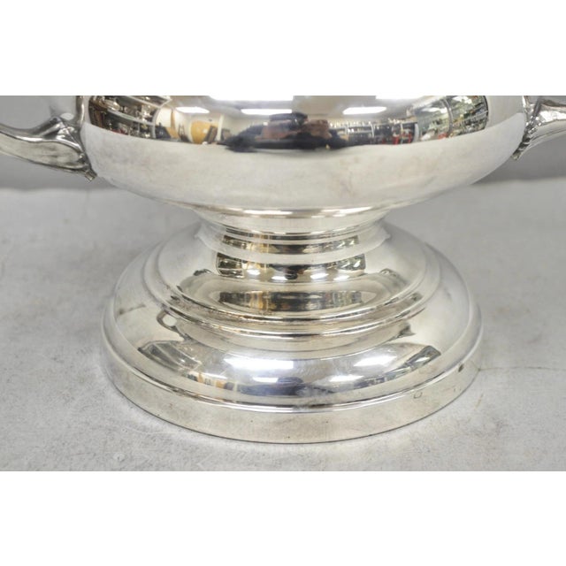 Vintage Fb Rogers Silver Plated Trophy Cup Urn Champagne Chiller Bar Ice Bucket For Sale - Image 11 of 15
