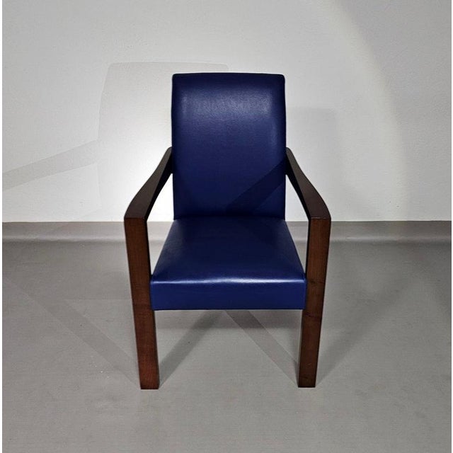 Ying Bridge Conference Chairs in Leather from Hugues Chevalier, Set of 5 For Sale - Image 4 of 18