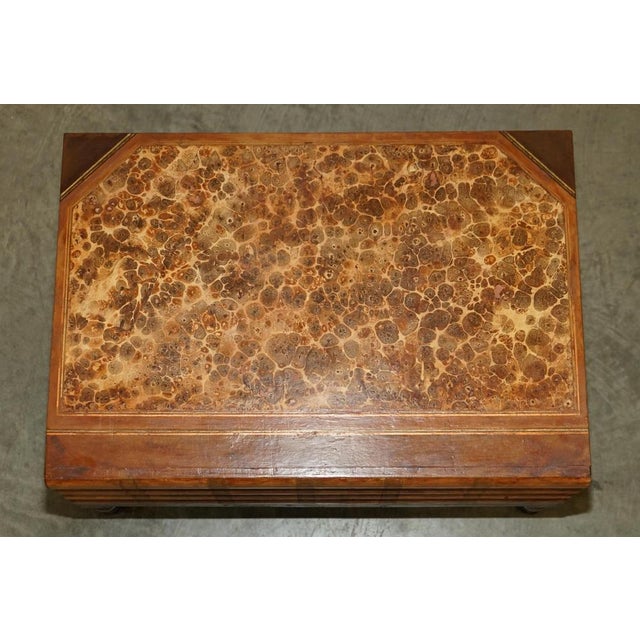 Wood Large Antique Victorian Coffee Table, 1880 For Sale - Image 7 of 18